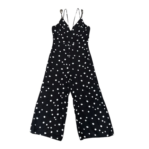 Topshop Spot Strappy Culotte Jumpsuit - Picture 3 of 5